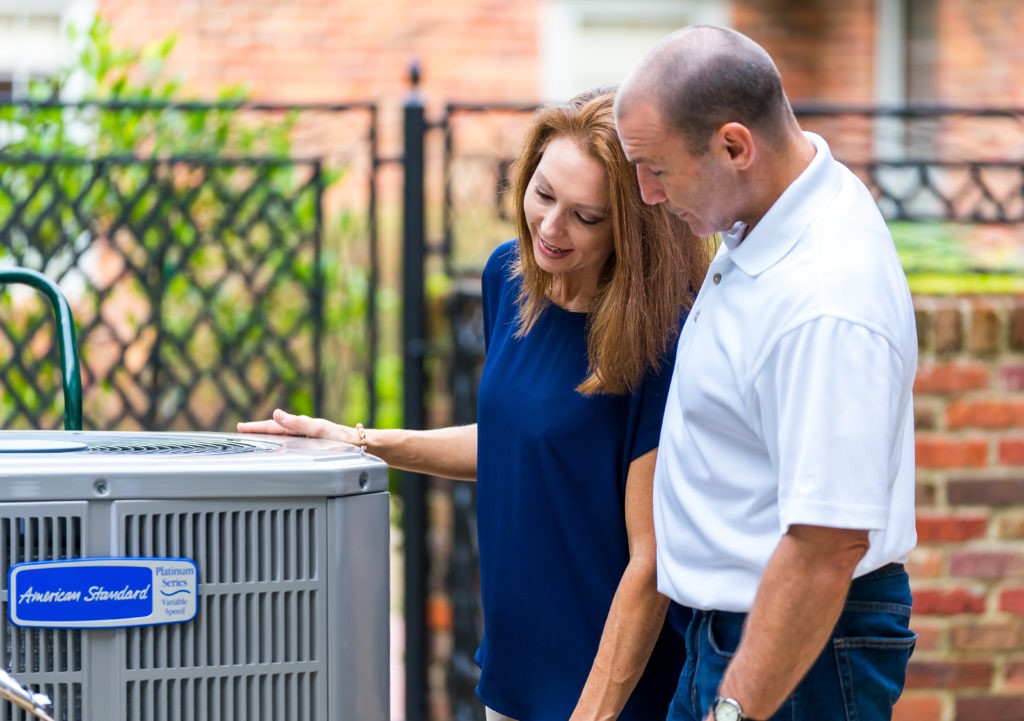 checking outdoor ac unit